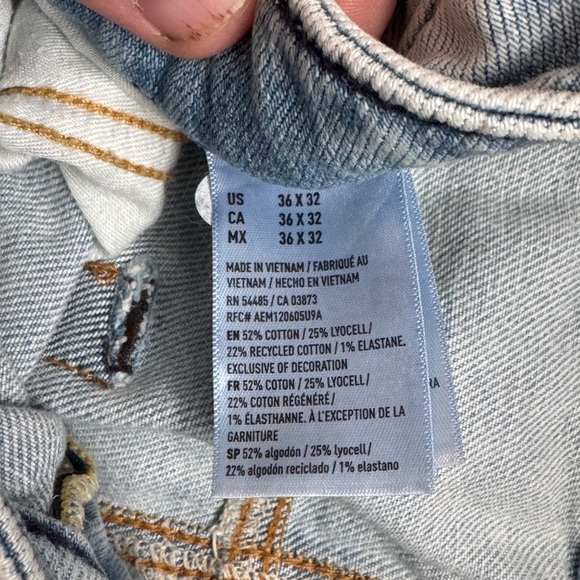 American Eagle AirFlex+ TENCEL Fibers Patched Athletic Skinny Jeans - Picture 3 of 5